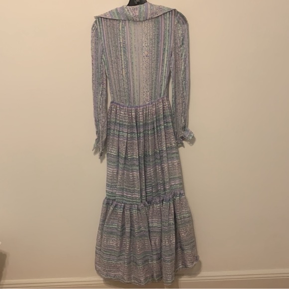 Vintage Sheer Maxi Dress - Picture 1 of 6